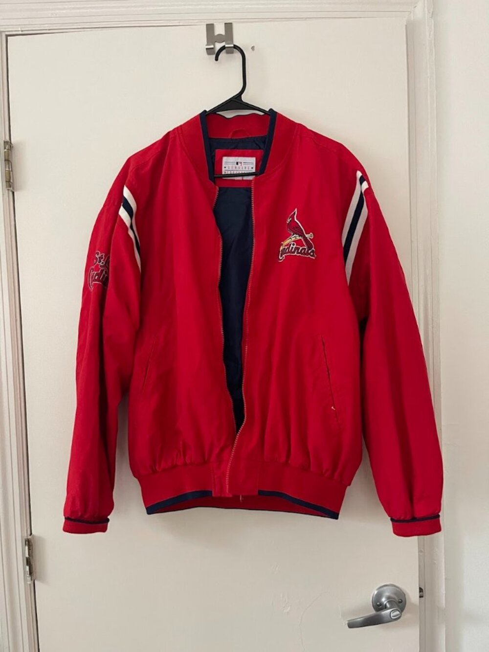 MLB St. Louis Cardinals Bomber Jacket | G-III Red Varsity Windbreaker